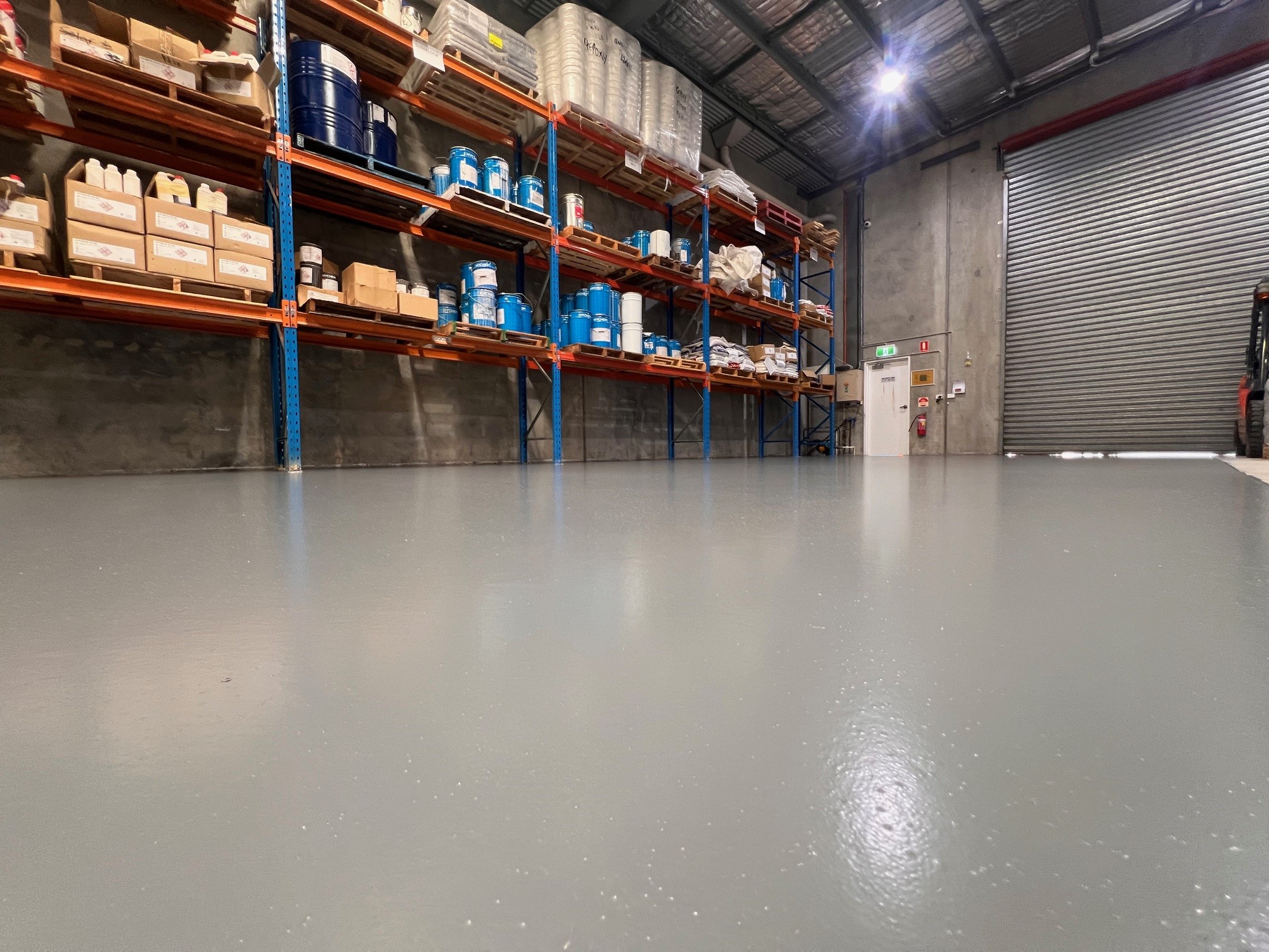Industrial warehouse epoxy flooring